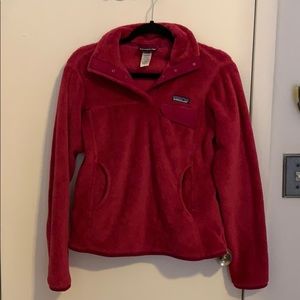 Magenta Patagonia retool snap pull over fleece